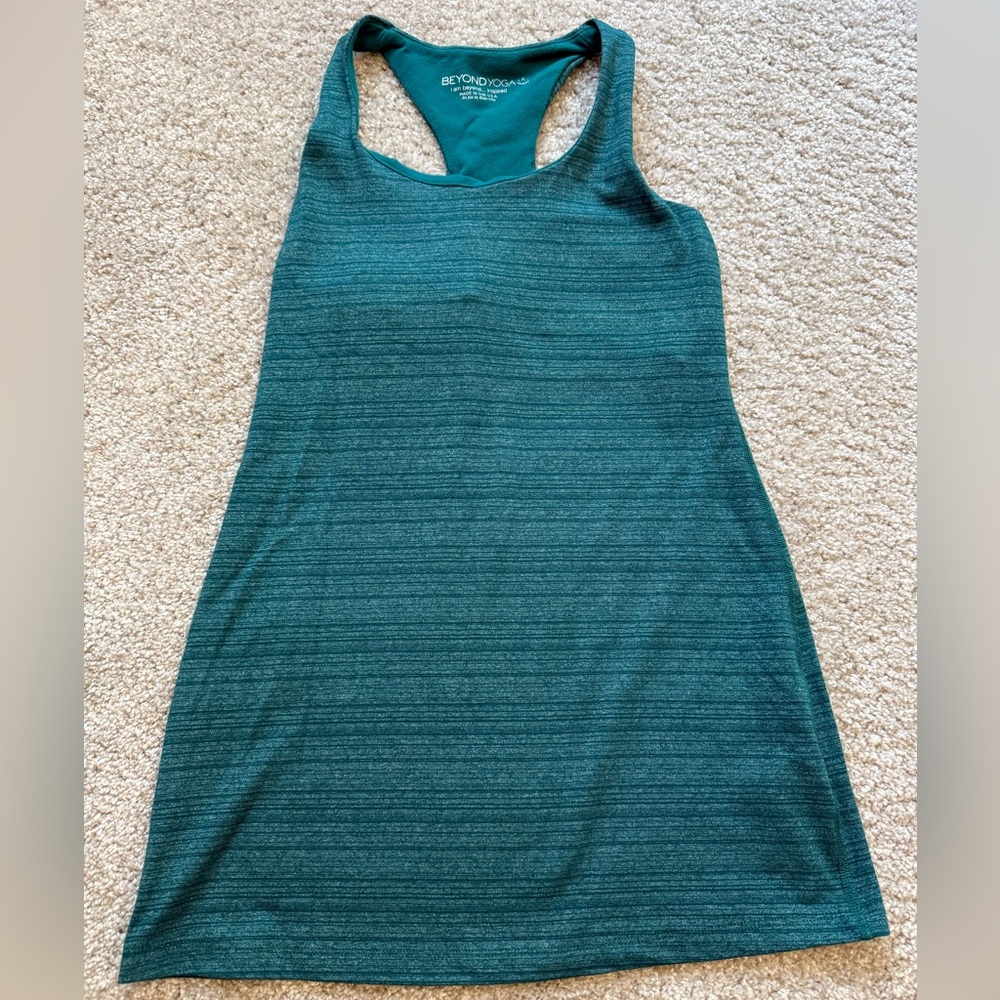 Beyond Yoga Teal Yoga Top